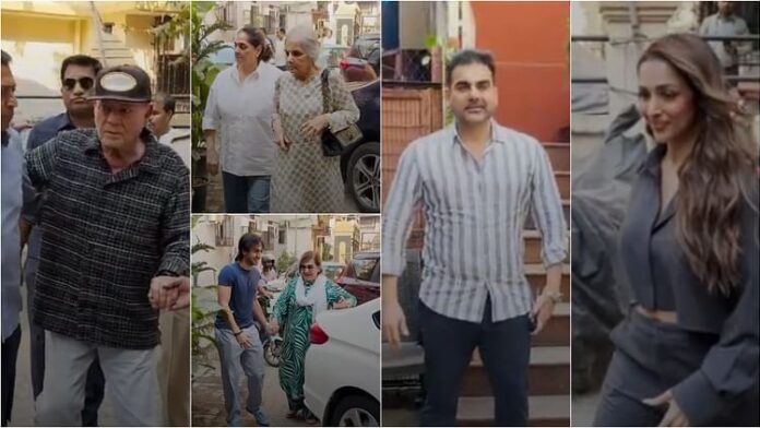 <b>मलाइका-अरोड़ा-के-नए-रेस्तरां-में-खान-परिवार-का-भव्य-स्वागत:-सलीम-खान-और-अन्य-पहुंचे</b>
