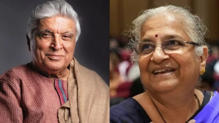 <b>सुधा-मूर्ति-और-जावेद-अख्तर-का-पवित्र-पल:-सोशल-मीडिया-पर-छाया-आशीर्वाद-का-वीडियो</b>