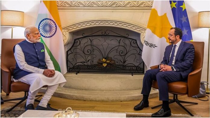 <b>प्रधानमंत्री-मोदी-का-साइप्रस-दौरा:-शांति-की-ओर-एक-महत्वपूर्ण-कदम</b>
