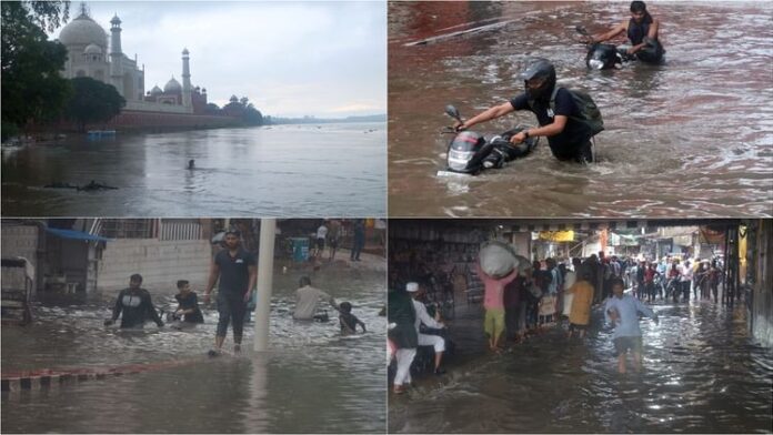 <b>यमुना-का-बढ़ता-जलस्तर-ताजमहल-के-लिए-बन-सकता-है-संकट,-आगरा-में-लोगों-में-दहशत</b>